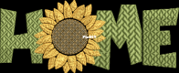 Home Sunflower - Pes Files - Multiple Sizes - Machine Embroidery