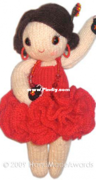 Handmadeawards - Carmen the Spanish Girly Doll - Spanish