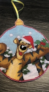 christmas ball tigre - los disenos de inma