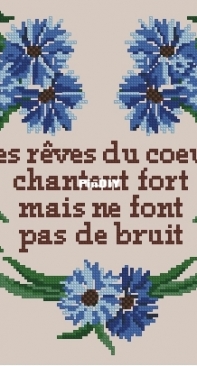 Per Segno Per Filo Coeur aux Bleuets / Heart with Cornflowers XSD