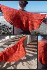 Maskentanz Shawl by Sandra Schroth-German-Free