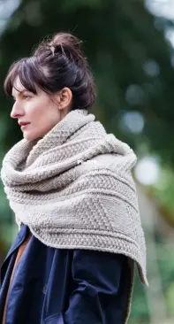 Brooklyn Tweed - Julie Hoover - Wallace Textured Wrap and Scarf - French