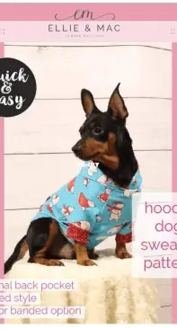 Ellie and Mac - Hoodie Dog Sweater Pattern