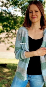 Cardigan Verde Mar by Svetlana Zholobova - Portuguese -Free