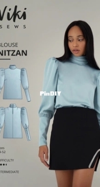 Viki Sews - Nitzan Blouse - Блузка Ницан - Size 38 - Russian