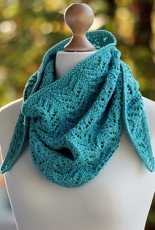 Balls to the Walls Knits-True Blue Shawlette by Gretchen Tracy-Free