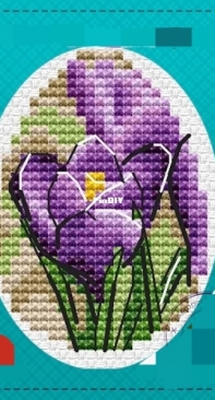 Crocuses Egg by Nadeshda Prohorova
