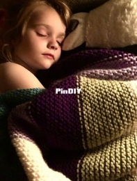 Simple Blanket by Knitting Away Designs