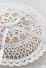 Anabelia Craft Design - Wedding rings crochet cushion - English and Spanish