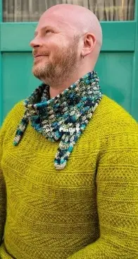 Dancing Droplet Skinny Scarf by Stephen West - Small Shawls 2