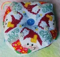 Barbara Ana Designs - Christmas Joy Biscornu
