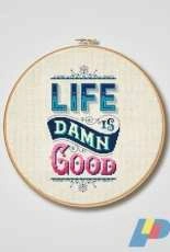 Stitchrovia CSR_000152 - Life is Damn Good by Emma Congdon