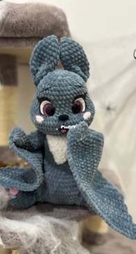 Evgenia knitted toys - Evgenia Gavrilova - Евгения Гаврилова - Bat - Летучая мышь - Russian