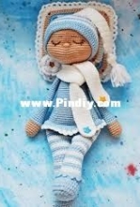 Handi Hats Design - Lollipop Dolls - Katushka Morozova - The sleeping doll Sonia - French - Translated