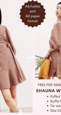 Tianas Closet - Shauna Wrap Dress XXS-5XL - Free