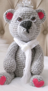 B Hooked - Brittany Alsip - Ben The Crochet Teddy Bear - Free