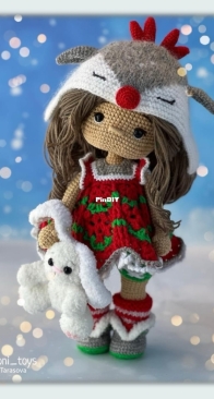 Crochet Bunny Design - Soni Toys - Irina Tarasova - Christmassy Outfit set - La tenue de Christmassy - French
