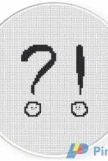 Daily Cross Stitch - Mr. & Ms. Punctuation