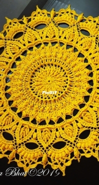 Crochet Shelters - Gangarathna Bhat - Birva Doily - English and Russian