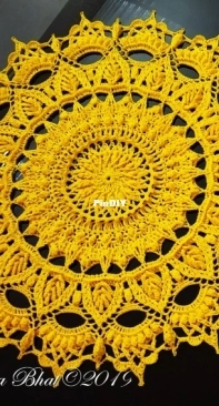 Crochet Shelters - Gangarathna Bhat - Birva Doily - English and Russian