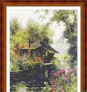 Classic Cross Stitch BG 159 Beaumont Boathouse