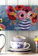 Explosion of Colours by Lesley Teare from Russian Cross Stitcher August 2016