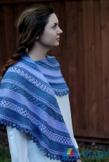 Lincette Shawl/Wrap by Corrina Ferguson/-English