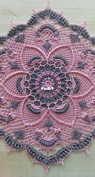 Galyna Borysova - Галина Борисова - Magnolia Doily - Салфетка Магнолия - Russian