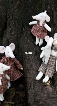 Little Arkington - Miniature Forest Mouse Family