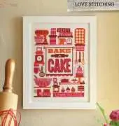 Piece of Cake - Bake a Cake by Emma Congdon from Cross Stitcher 282 PCS