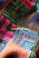 Hyggetæppe i Dominostrik Blanket by Rebecca Presber-Danish-Free