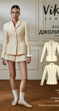Viki Sews - Jolene Blazer - Джолин жакет - Size 38 - Russian