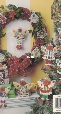 Annies Attic  871832 Plastic Canvas Gingerbread Angels  by Mary Layfield