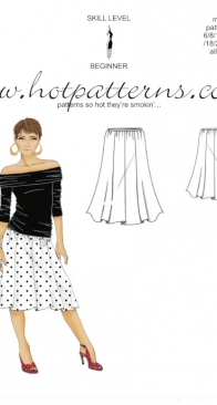 Fabric.com - Hot Patterns - Bossa Nova Swishy Gored Skirt - Free