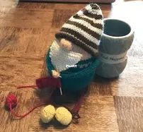 Knitter Gnome by Sharon Mooney