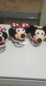 MICKEY N MINNIE SLIPPERS CUSTOM MADE BY ME