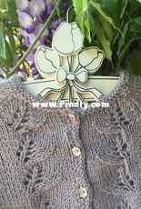 May flower cardigan by Anne B Hanssen