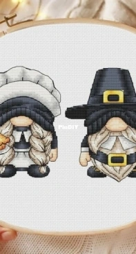 MiAxStitch - MIYAstitch - Pilgrims Gnomes by Minasyan Yana