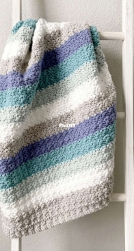 Daisy Farm Crafts - Hannah Brown McKay - Sea Stripes Baby Blanket - Free