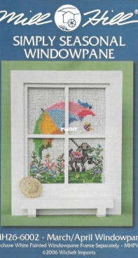 Mill Hill - Simply Seasonal Windowpane - MH26-6002 - March/April Windowpane