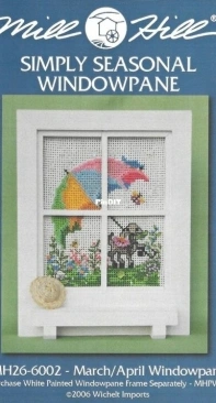 Mill Hill - Simply Seasonal Windowpane - MH26-6002 - March/April Windowpane