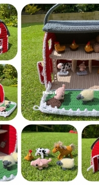 Lau Loves Crochet - Laura Loves Crochet - Laura Sutcliffe - Farm Animals in a Barn