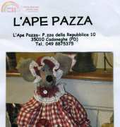 LApe Pazza-Felt Mouse/Topolina di Feltro e Stoffa-Italian