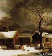 Golden Kite 539 - Winter Scene in New Haven