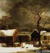 Golden Kite 539 - Winter Scene in New Haven
