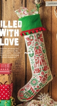Filled With Love Stocking From Cross Stitcher 325 XSD