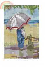All Our Yesterdays - Umbrella - April from 2011 Stitchers Diary - The World of Cross Stitching TWOCS 172 XSD