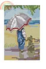 All Our Yesterdays - Umbrella - April from 2011 Stitchers Diary - The World of Cross Stitching TWOCS 172 XSD
