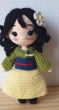 Amigurumi greenfrog - Mulan
