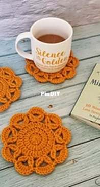 The Crochet Fix - Farrah Jane Tate - Vintage Chic Coasters